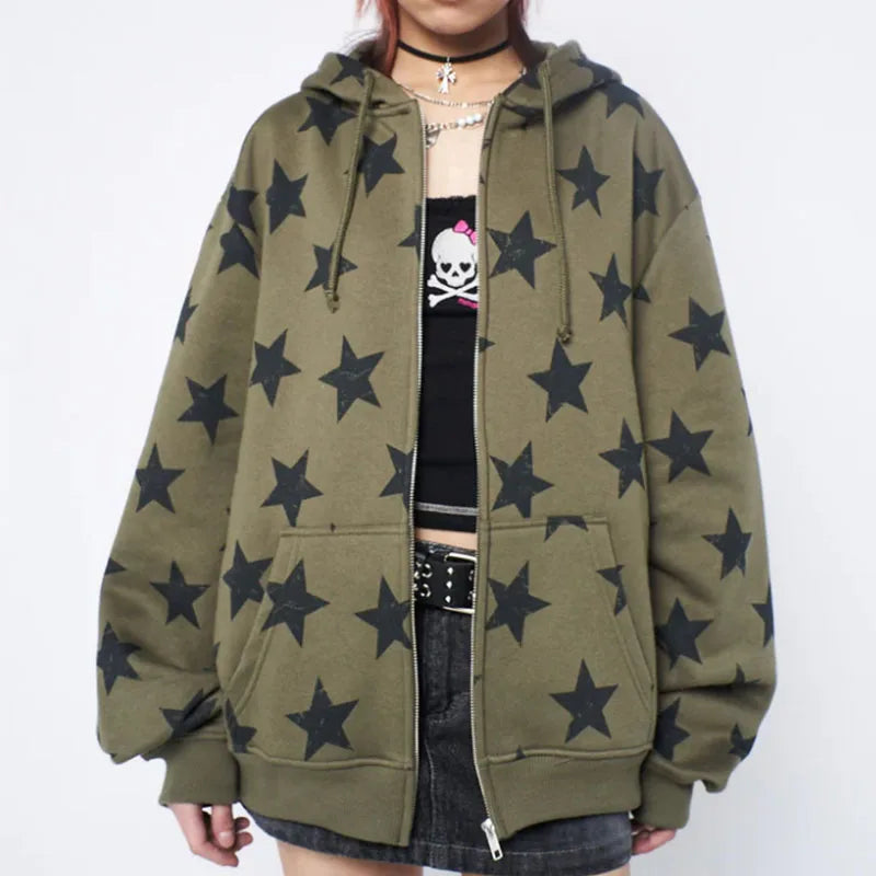 Star Shopping, zip up Hoodie